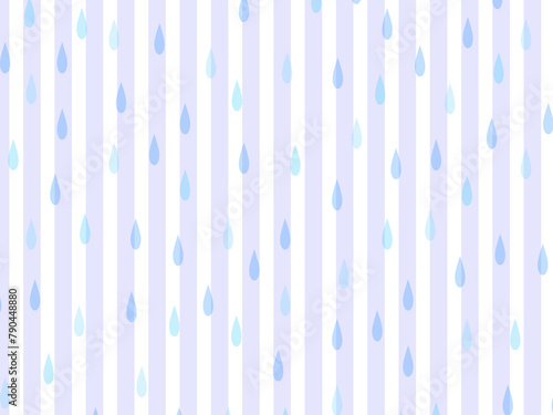 雨＆ストライプ背景A：紫
