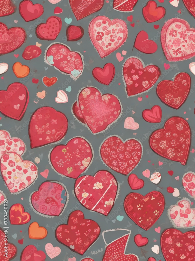 valentine seamless pattern. valentine digital paper valentine seamless pattern. valentine digital paper