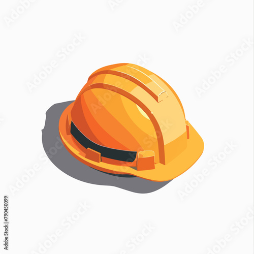 Construction Helmet in cartoon, doodle style. Image for t-shirt, web, mobile apps and ui. Isolated 2d vector illustration in logo, icon, sketch style, Eps 10. AI Generative