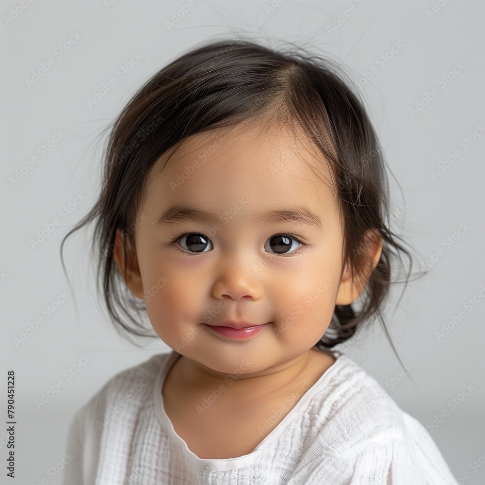 Gentle Gaze: A Portrait of a Southeast Asian Toddler with Luminous Eyes Gentle Gaze: A Portrait of a Southeast Asian Toddler with Luminous Eyes
