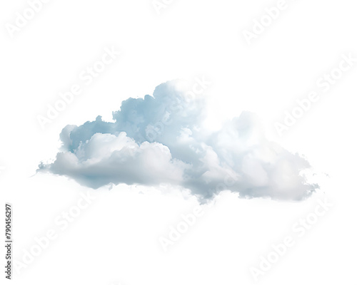 A cloud isolated on transparent background
