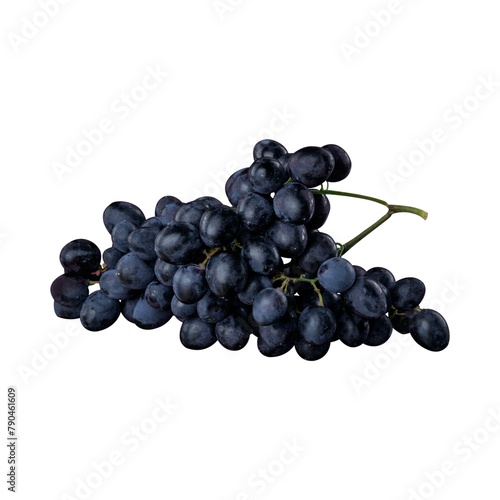 Fresh Grapes isolated on the white background