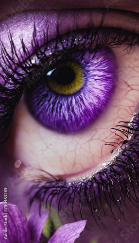 Purple Enchantment Delving into the Mystique of Violet Eyes