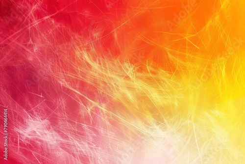 Dynamic Energy and High Spirit: Red Yellow Gradient Background with Noise Effect - generative ai