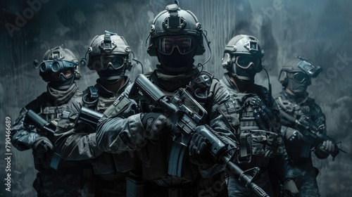 Special Forces Soldiers in Tactical Gear