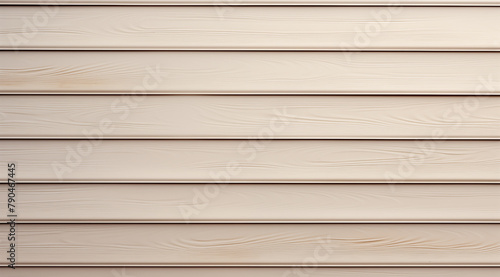 Photo of beige vinyl siding texture, closeup view against a flat background. The texture resembles the appearance of vinyl siding in the style of a closeup photograph with a plain backdrop
