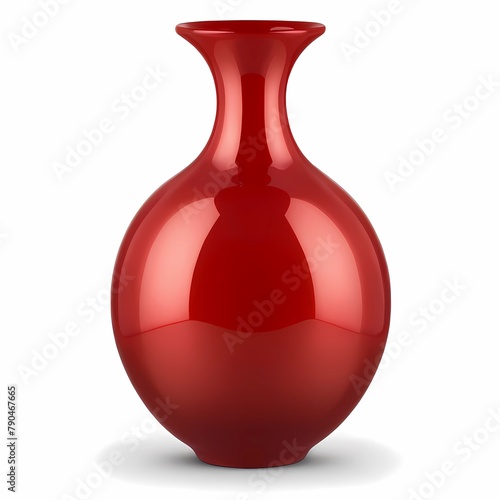 Beautiful red ceramic vase