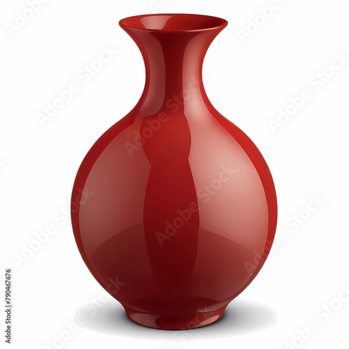 Beautiful red ceramic vase