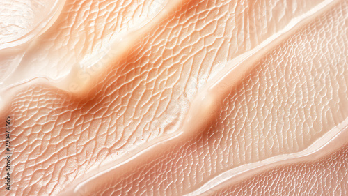 Macro texture of human skin with lines and pores, hinting at dermatology and skincare. photo