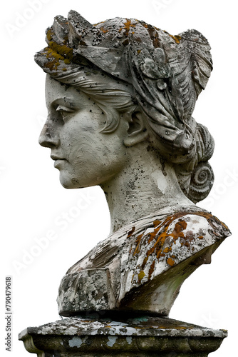 Bust of a Roman woman side view photo