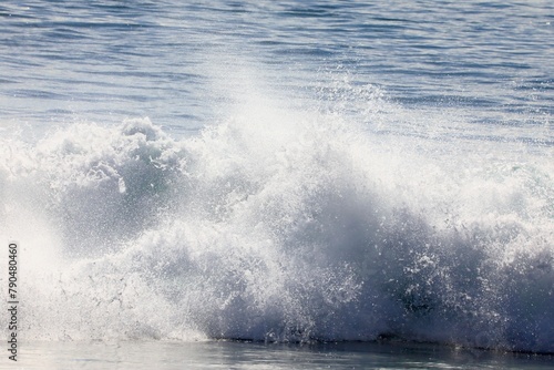 Crushing wave in the ocean