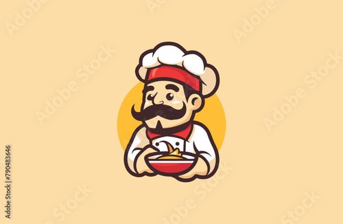 Cute CHEF Mascot logo Design