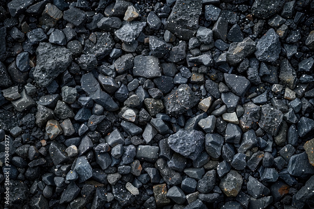 Black or dark gray rough grainy stone or sand texture background - generative ai Black or dark gray rough grainy stone or sand texture background - generative ai