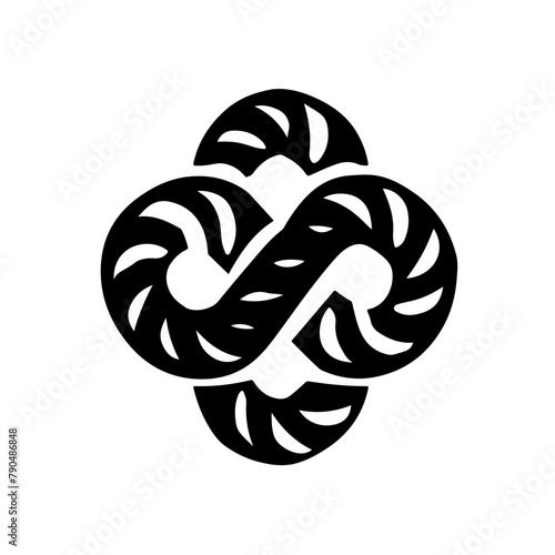 Infinity symbol with decorative elements photo