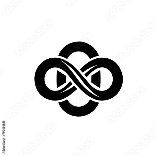 Infinity symbol within infinity symbol