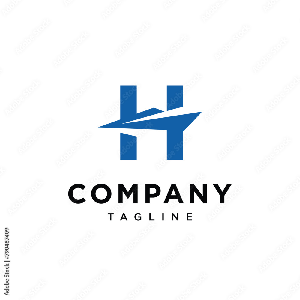 Letter H Ship Logo icon vector templae eps Letter H Ship Logo icon vector templae eps