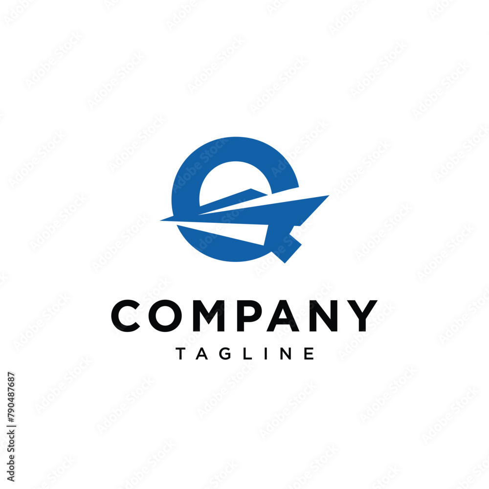 Letter Q Ship Logo icon vector templae eps