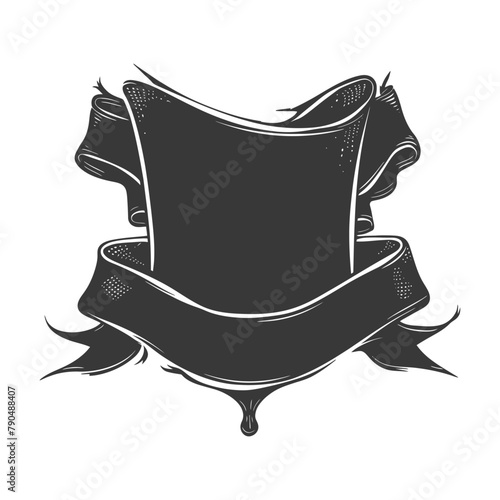 black ribbon a symbol of remembrance or mourning
