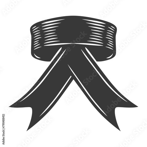 black ribbon a symbol of remembrance or mourning