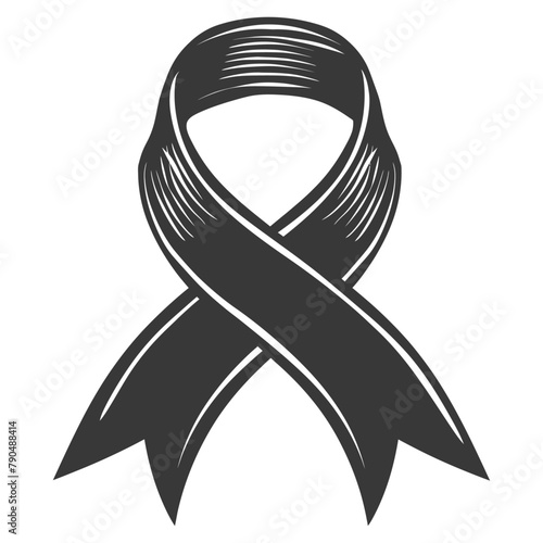 black ribbon a symbol of remembrance or mourning