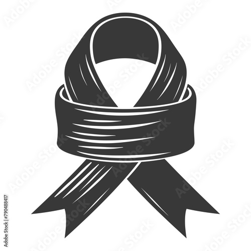 black ribbon a symbol of remembrance or mourning