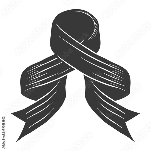 black ribbon a symbol of remembrance or mourning