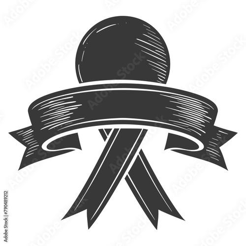 black ribbon a symbol of remembrance or mourning