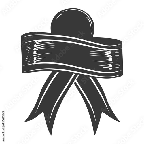 black ribbon a symbol of remembrance or mourning