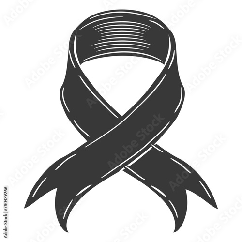 black ribbon a symbol of remembrance or mourning