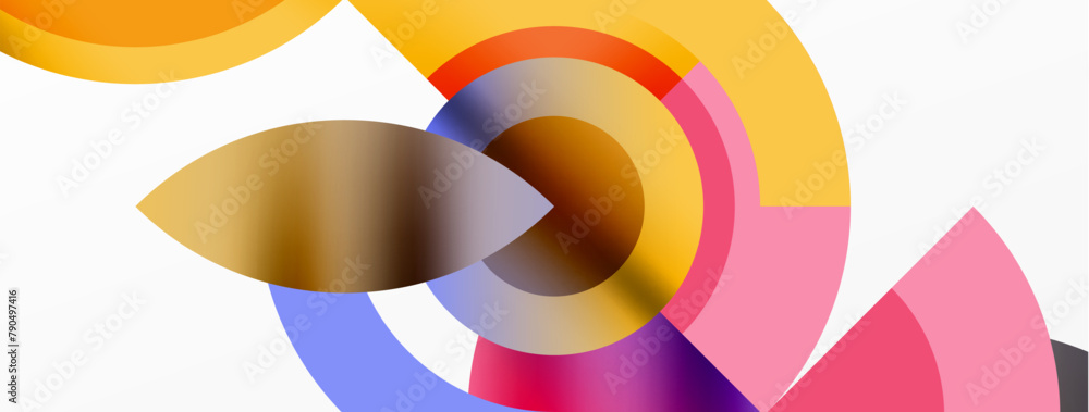 a bunch of colorful circles and triangles on a white background . High quality a bunch of colorful circles and triangles on a white background . High quality