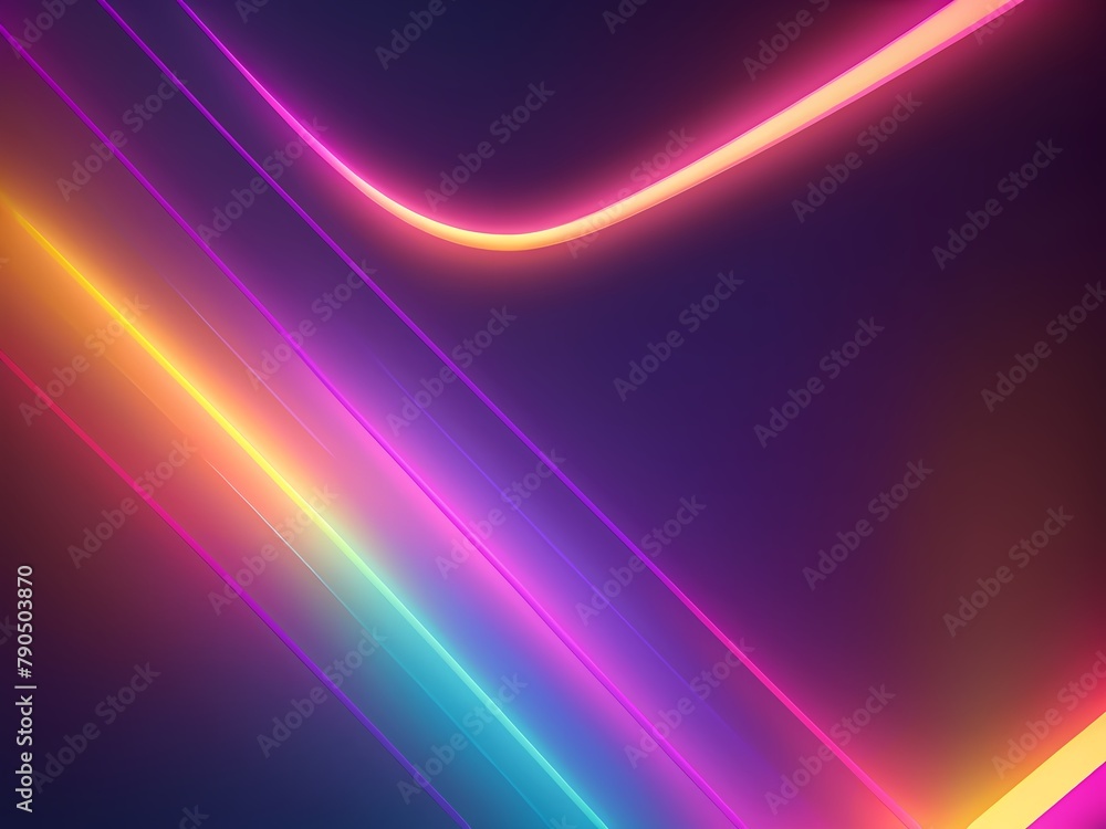 Abstract background colorful neon light 