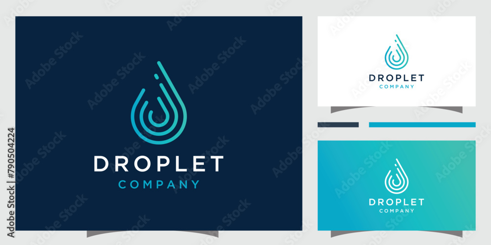 Droplet logo desing inpiration Droplet logo desing inpiration