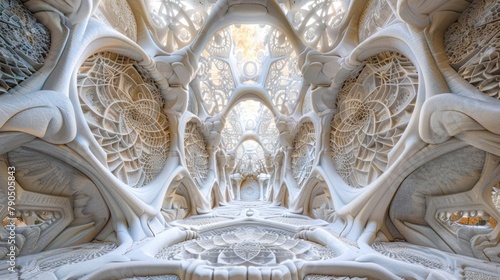 Imagine a fantasy world where marble carvings serve as portals to alternate dimensions  their intricate DMT shapes leading travelers on surreal journeys. 