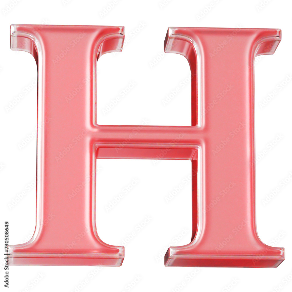 3d Letter H Red Font - 3d Alphabet 3d Letter H Red Font - 3d Alphabet