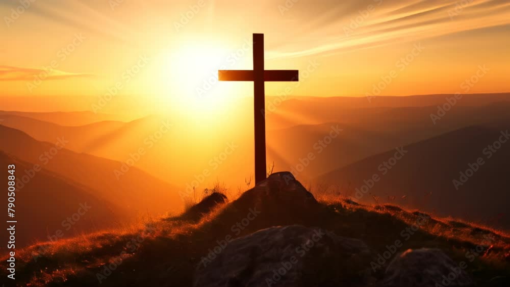 Sunset on the mountain A symbol of hope Sunset on the mountain A symbol of hope
