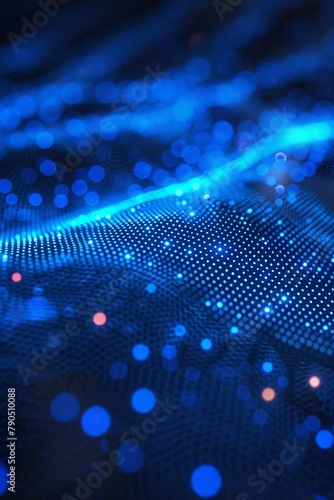 Wallpaper Mural A sleek blue gradient grid lights up the modern tech landscape, showcasing cutting-edge programming and interface design. Torontodigital.ca