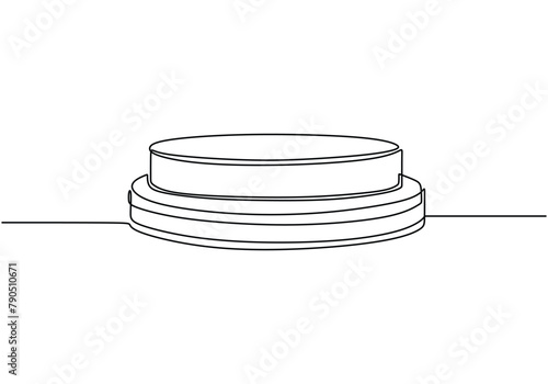 Stacks of coins penny cents. Continuous one line drawing