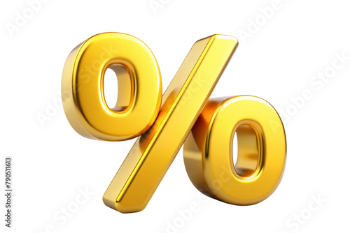 Obraz na płótnie gold percent symbol