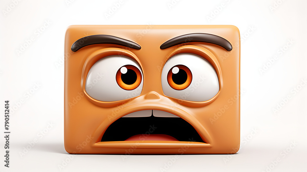 Wince Face Icon 3d