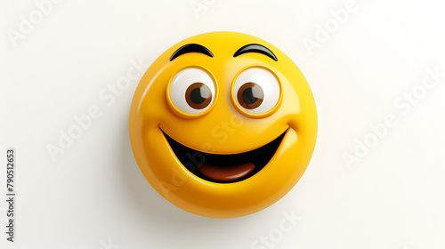 Wink Face Icon 3d