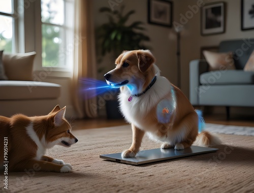 Wallpaper Mural Holographic pet training aids, offering interactive commands and feedback
 Torontodigital.ca