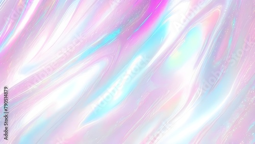 Wallpaper Mural Holographic background seamless trendy iridescent light foil texture. Soft holographic pastel unicorn marble background pattern. Modern pearlescent blurry abstract swirl illustration. Torontodigital.ca