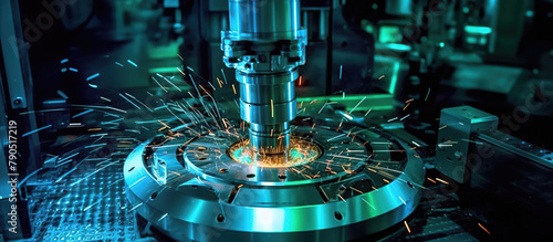 CNC mills machines for design configuration that utilizes a swivel head machine table photo