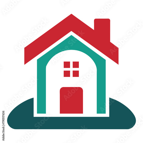 Real estate flat icon vector illustration on white background
