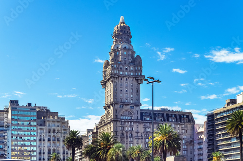 The Plaza Independence in Montevideo, Uruguay. South America.