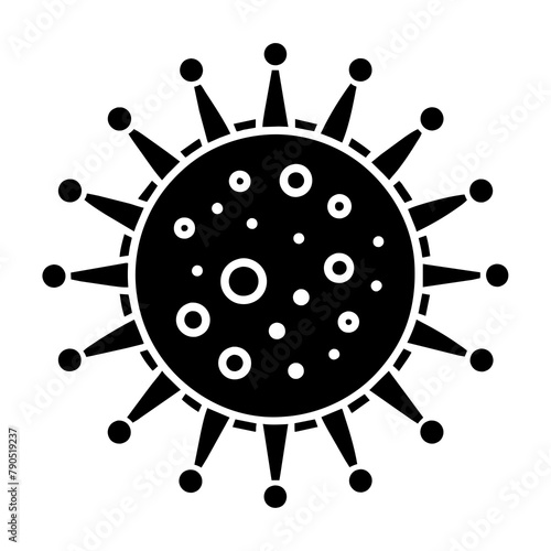 immune from flu germ icon silhouette illustration
