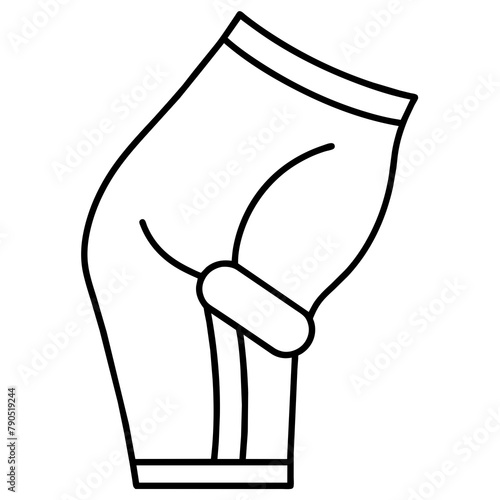 Knee joint icon vector