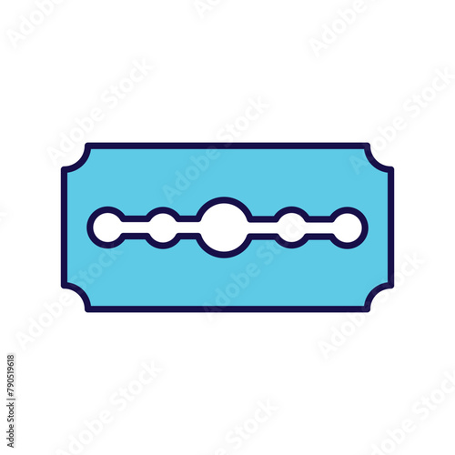 razor blade icon with white background vector stock illustration