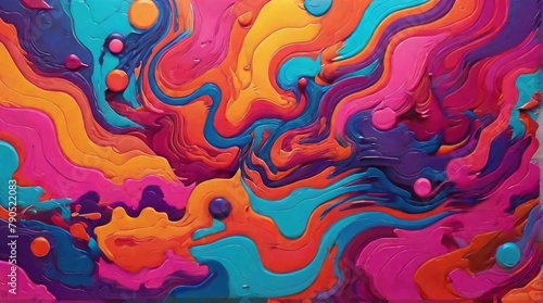 Psychedelic abstract background photo