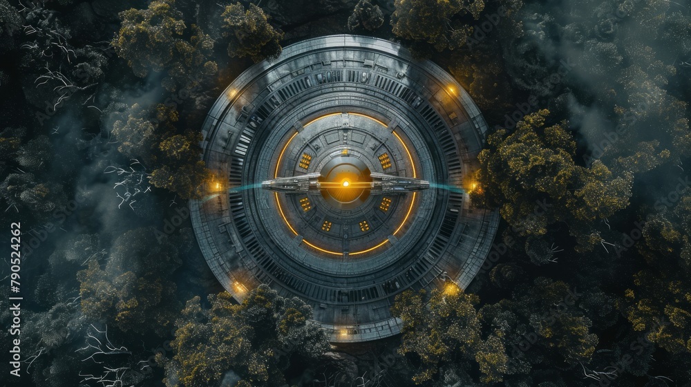 the concept of world UFO day background, wallpaper